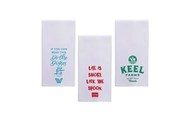50 Promotional Flour Sack Tea Towel - Cotton & Machine Washable