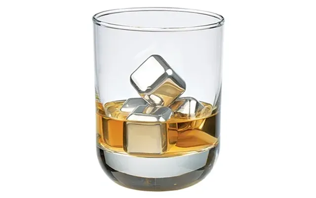 50 Promotional Stainless Steel Ice Cubes In Case - Non-diluting &