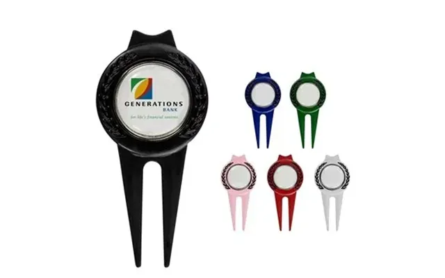 50 Promotional Tour Divot Tool With Magnetic Marker - Ergonomic & 