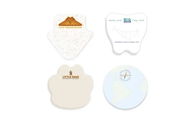 500 Custom Souvenir Sticky Note 3 X 3 Die Cut Pad - 25 Sheet