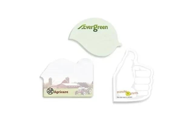 500 Custom Souvenir Sticky Note 4 X 3 Die Cut Pad - 25 Sheet