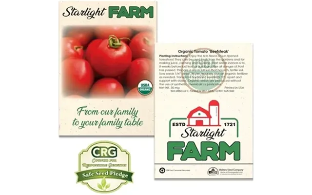500 Customized Standard Seed Packet - Organic Options