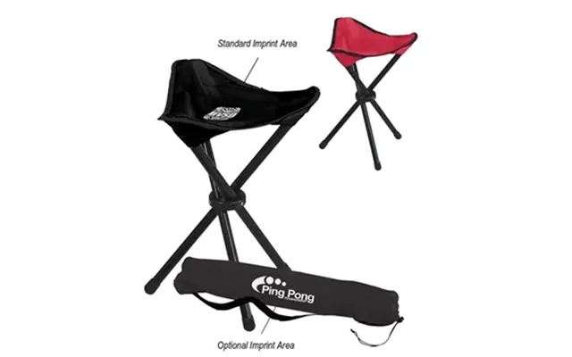 6 Promotional Folding Tripod Stool With Carrying Bag - 250lb 
