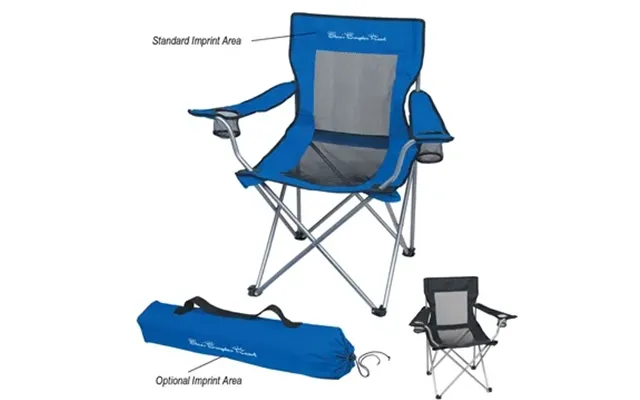 6 Promotional Mesh Folding Chair With Carrying Bag - 300lb .