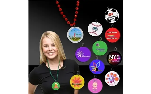 72 Custom Golf Ball Plastic Medallion Badges