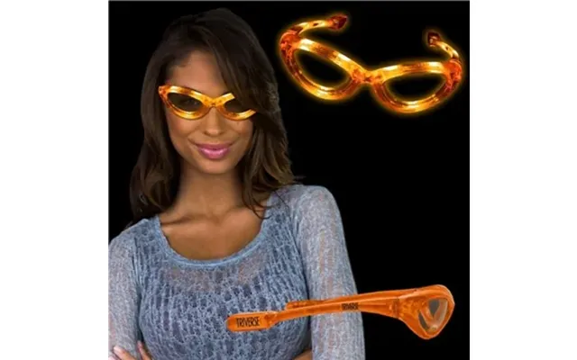 72 Custom Led Flashing Sunglasses - Orange