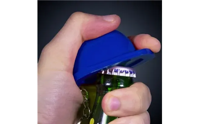 72 Customized Blue Plastic Construction Hat Bottle Opener Key 
