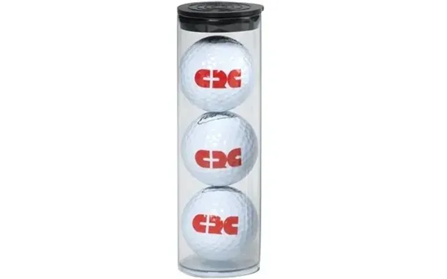 72 Promotional 3 Golf Balls In Tube - Clear Tube