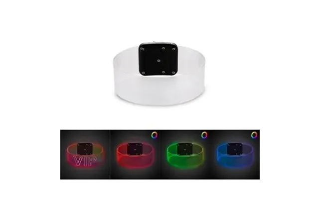 72 Promotional Multicolor Led Magnetic Bracelets - Battery Powered 