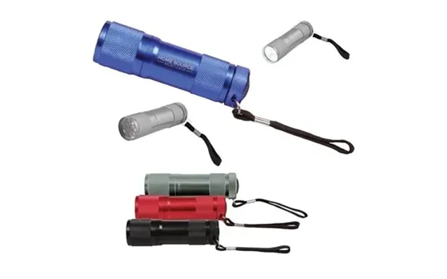 75 Custom 9 Led Metal Flashlight - Batteries Included & Wrist 