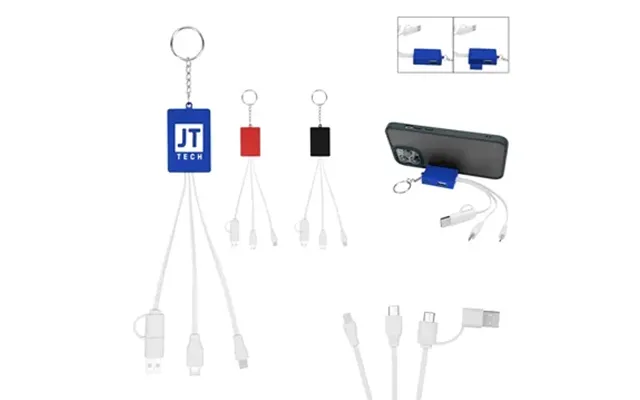 75 Promotional Multi-charging Cable Usb Hub Keyring - Data .
