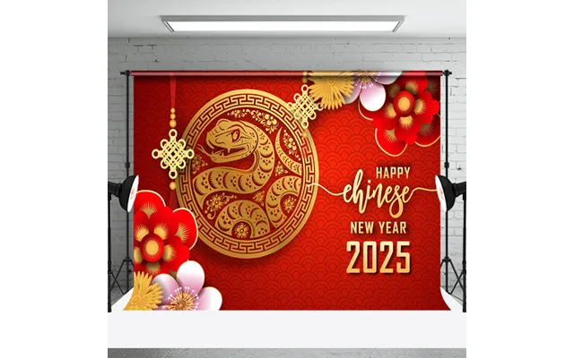 Aperturee 2025 Chinese New Year Celebration Backdrop For Party - Aperturee