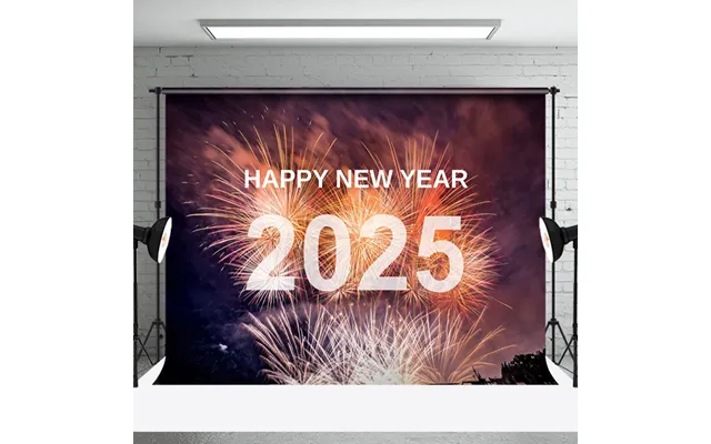 Aperturee 2025 New Year Display To Happy Celebrations Party Backdrop - Aperturee