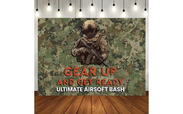 Aperturee Camouflage Soldier Ultimate Airsoft Bash Backdrop - Aperturee