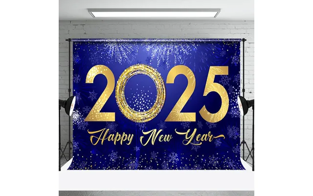 Aperturee Celebratory 2025 Golden New Year Greetings Backdrop - Aperturee