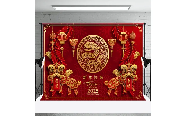 Aperturee Celebratory Snake Year 2025 Chinese New Year Backdrop - Aperturee