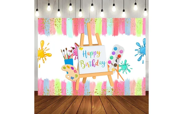 Aperturee Color Brush Artboard Birthday Backdrop For Kids - Aperturee