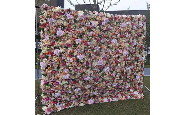 Aperturee Colorful Luxury Artificial Flower Panels Party Decor - 4 X 8 Ft 1
