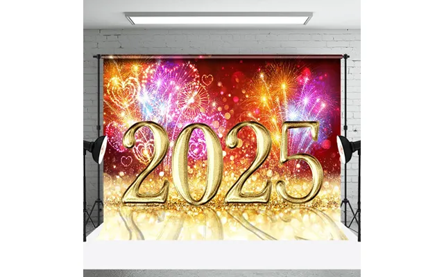 Aperturee Glorious 2025 Shiny Display Celebrating New Year Backdrop - Aperturee