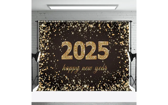 Aperturee Happy New Year 2025 Green Christmas Tree Backdrop - Aperturee