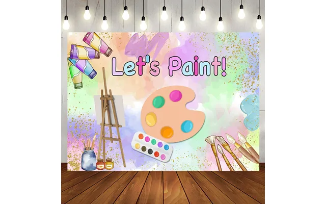 Aperturee Lets Paint Graffiti Artboard Kids Party Backdrop - Aperturee