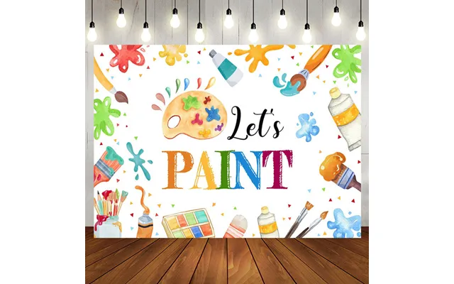 Aperturee Lets Paint Graffiti Kids Drawing Party Backdrop - Aperturee