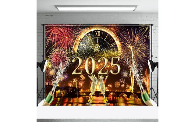 Aperturee Pyrotechnic Countdown 2025 New Year Party Backdrop - Aperturee