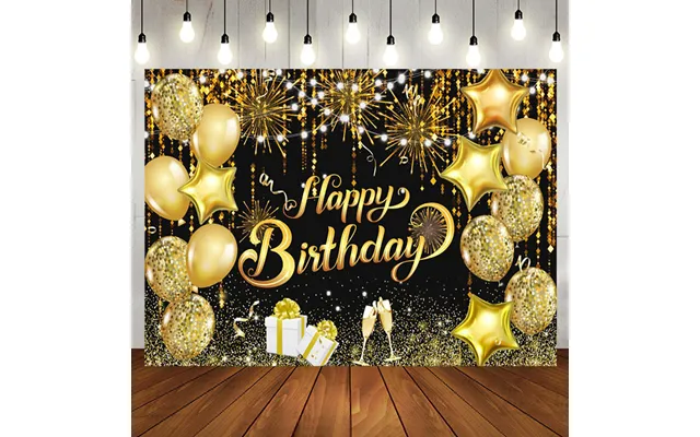 Aperturee Shiny Vibe Bokeh Balloon Happy Birthday Backdrop