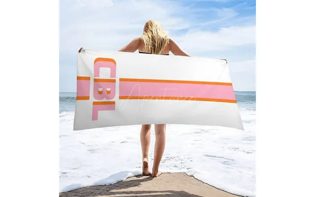 Aperturee Simple Stripe Summer Custom Name Beach Towel For Boy - 22x42in 55x105cm