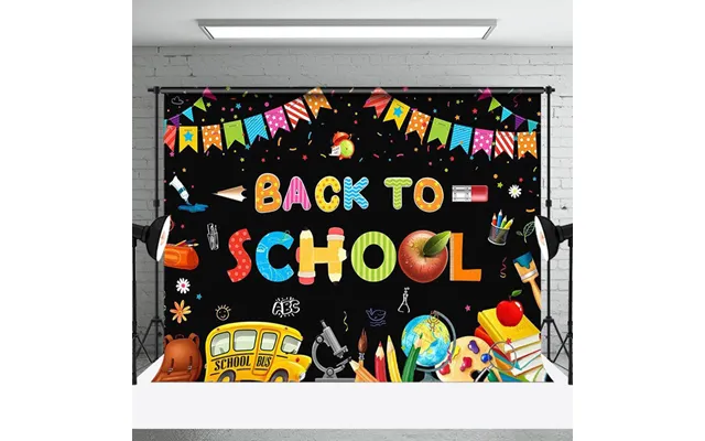 Aperturee Stationery Ribbons Black Back To School Backdrop - Aperturee