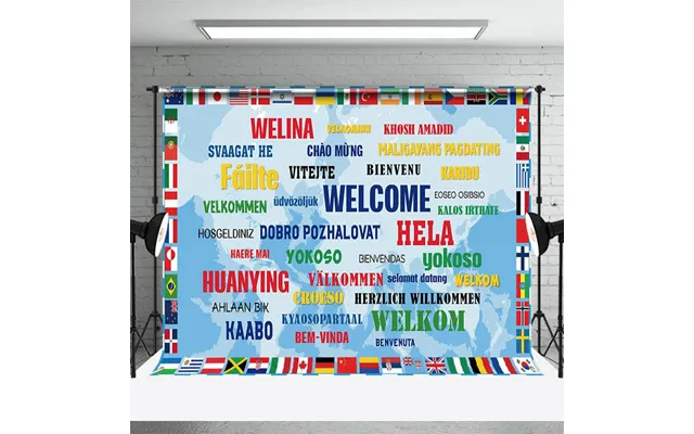 National Flags Welcome Paris 2024 Olympic Backdrop - Aperturee