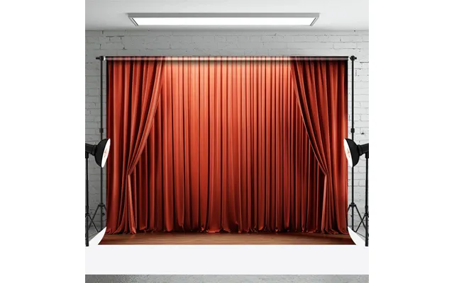 Retro Red Theater Curtain Stage Photo Booth Backdrop - Aperturee