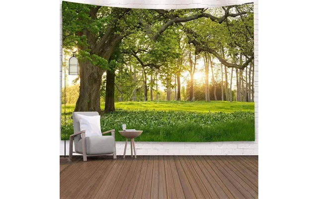 Ship In 24hr Sun And Floral Forest 3d Printed Landscape Wall Tapestry