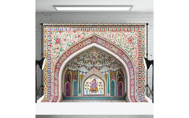 Vibrant Tiled Archway Intricate Miniature Backdrop - Aperturee