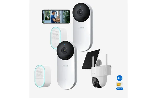 Bundle - 2 Bellcam4 Doorbell & Go3g 4g Lte Security Camera