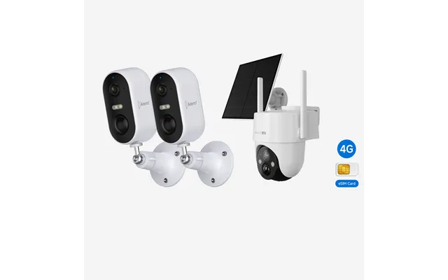 Bundle - 2 Go1 Oudoor Security Camera & Go3g 4g Lte Security Camera