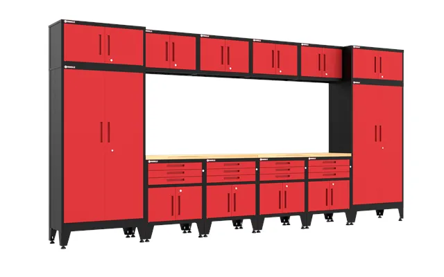 14-piece Garage Cabinet Storage And Organization Set In Red
