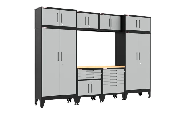 9-piece Garage Cabinet Storage And Organization Set In Grey