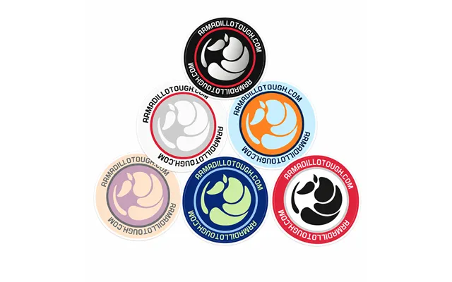 Armadillo Tough Premium Logo Sticker Pack