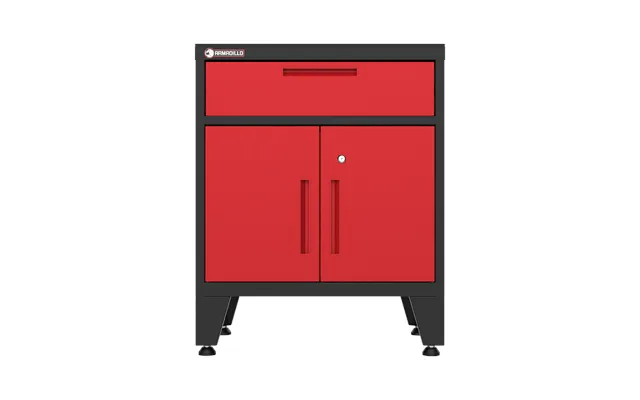 Multifunction Garage Cabinet In Red