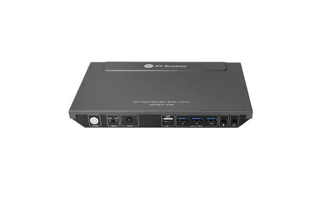 Av Access 4k Dual Monitor Hdmi Kvm Switch With 4x Hdmi Cables - Built-in Usb 3