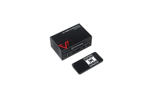 Av Access 4k Kvm Switch Sharing 3x Usb 2.0 Port - Works With 2x Pc