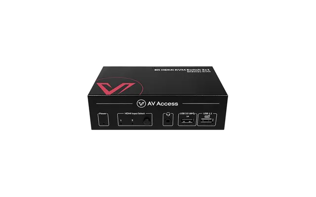 Av Access 8k Kvm Switch With Hdmi 2.1 & Usb 3.0 Hub - Supports 10k 120hz