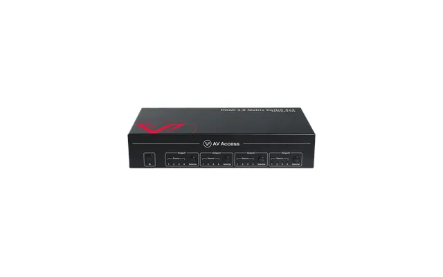 Av Access Brand-new 4×4 4k Hdmi Matrix Switch With Downscaler - Audio Extraction