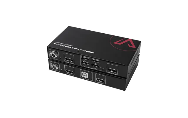 Av Access Dual Monitor Kvm Extender - Hdmi & Usb Over Ethernet Up To 60m