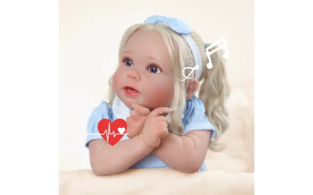 Babeside Quiet Reborn Baby Stella 20'' Princess Girl Best Gift For Kids With Heartbeat Coos And Breath Heartbeat And Coo