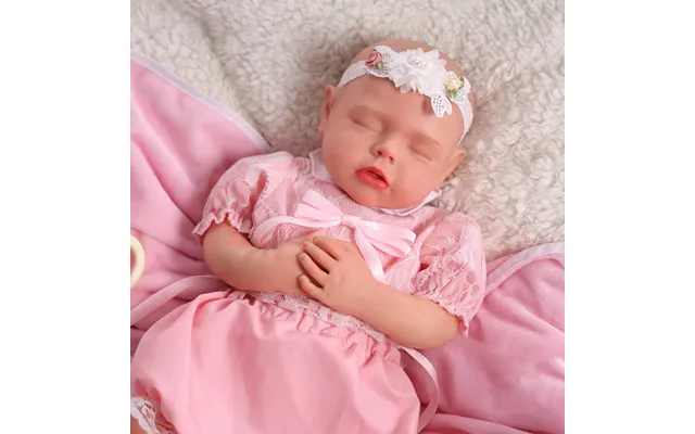 Babeside Sleeping Reborn Baby Lucy 20' Little Infant Girl Physical And Mental Accompaniment Cloth Body With Silicone Lim