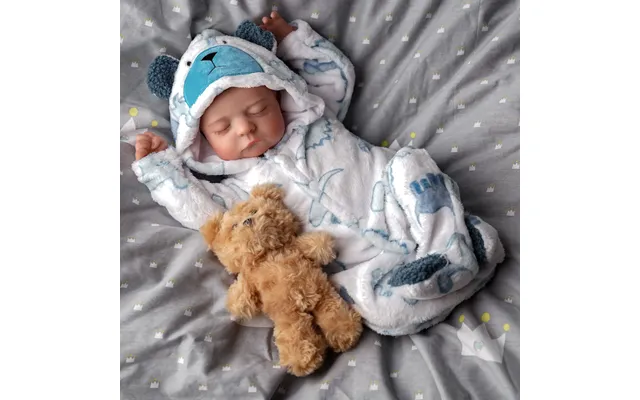 Babeside Sleeping Reborn Baby Noah 20'' Little Infant Boy Best Gift For Kids Blue-vinyl Body Can Be Bathed