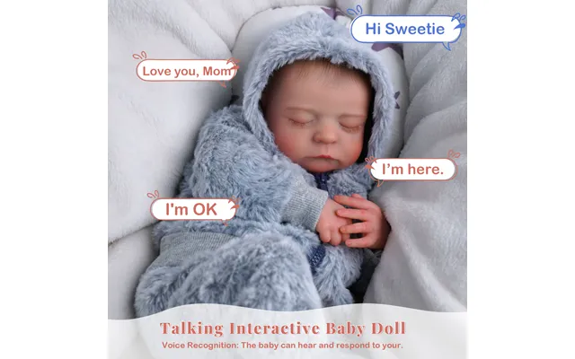 Babeside Sleeping Reborn Baby Noah 20'' Little Infant Boy Best Gift For Kids With Heartbeat Coos And Breath Talking Hear