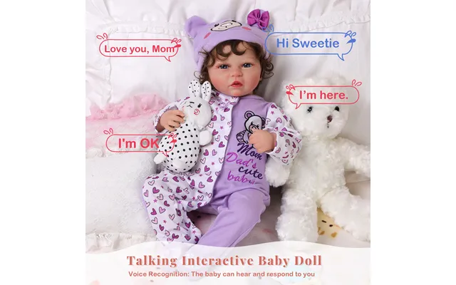 Babeside Smiling Reborn Baby Casse 20' Infant Baby Girl Best Gift For Kids With Heartbeat Coos And Breath Talking Heartb